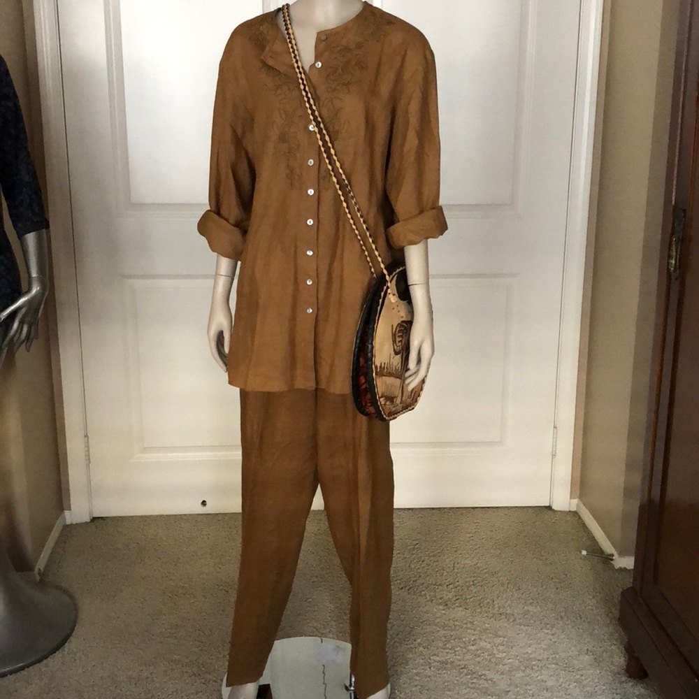 Valerie Stevens Pure Linen Pantsuit